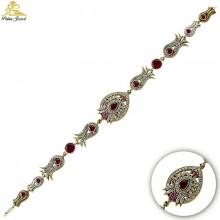 Gümüş Otantik Taşlı Biezik /Bileklik